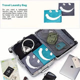 2-Pack: Wash Me Travel Laundry Bag, Machine Washable Dirty Clothes Organizer