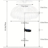 2-Pack: Waterproof Solar Jellyfish Fiber Optic Light