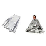 2-Pack: Windproof Aluminum Foil Emergency Blanket For Camping First Aid Blanket