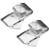 2-Pack: Windproof Aluminum Foil Emergency Blanket For Camping First Aid Blanket