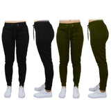 2-Pack: Women's French Terry Fashion Jogger Lounge Pants