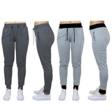 2-Pack: Women's French Terry Fashion Jogger Lounge Pants