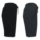 2-Pack: Women's French Terry Zipper Pockets Jogger Sweat Lounge Shorts