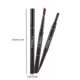 2-Pack: Natural Makeup Double Heads Automatic Eyebrow Pencil Waterproof Long-lasting