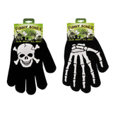 2-Pair: Funny Bones Glow In The Dark Gloves