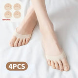 2-Pairs: Invisible Socks Spherical Footrest