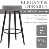 2-Piece: 28'' Metal Bar Stools Set