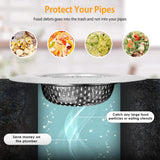 2-Piece: 4.53-Inch Kitchen Sink Strainer