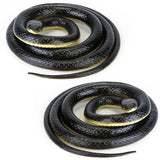 2-Piece: 50" Long Realistic Rubber Snakes