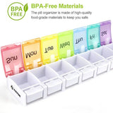2-Piece: 7 Day Pill Box Case
