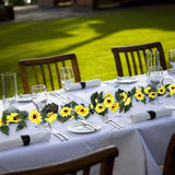 2-Piece: 7.2ft Artificial Silk Sunflower Vines