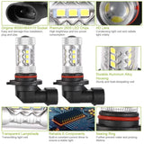 2-Piece: 980LM 80W 9006 HB4 LED Fog DRL Light Bulb