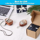 2-Piece: Acrylic Kalimba Mahogany Finger Thumb Piano