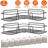 2-Piece: Corner Shower Caddy Shelves