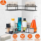2-Piece: Corner Shower Caddy Shelves