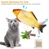 2-Piece: Electric Moving Fish Cat Toy