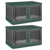 2-Piece: Foldable Stackable Storage Bins with Lid