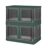 2-Piece: Foldable Stackable Storage Bins with Lid