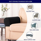 2-Piece: Jacquard Sofa Armrest Slipcover