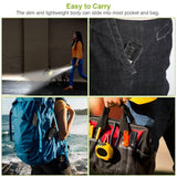 2-Piece: LED Handheld Flashlight Zoomable USB Rechargable