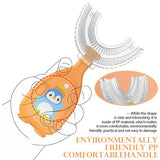 2-Piece: Manual Children's U-Shaped Toothbrush