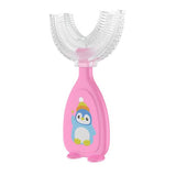 2-Piece: Manual Children's U-Shaped Toothbrush