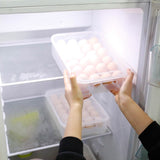 2-Piece: Plastic Egg Holder Stackable Egg Storage Box