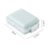 2-Piece: Portable Plastic Pill Box