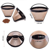2-Piece: Reusable No.4 Cone Coffee Maker Filters