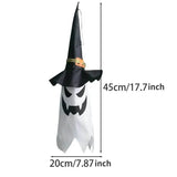 2-Piece Set: Glowing Ghost Witch Hat Halloween Decorations