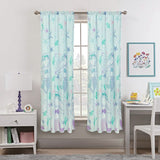 2-Piece Set: Kidz Mix Mystical Mermaid Window Panel Pair