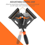 2-Piece: Single Handle 90° Right Angle Clamp