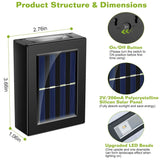 2-Piece: Solar Deck Outdoor Lights
