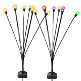 2-Piece: Solar Firefly Lights Swaying Decorative Pathway Lamp