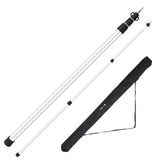 2-Piece: Telescoping Tarp Poles Portable Aluminum Awning Poles