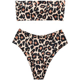 2-Piece: Women's Tube Top Bikini Swimsuit