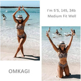 2-Piece: Women's Tube Top Bikini Swimsuit