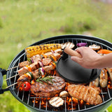 2-Pieces: Cast Iron Grill Press Pre-Seasoned Steak Weights Smash Burger Press