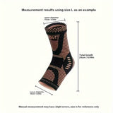 2-Pieces: Copper Adjustable Compression Ankle Guards