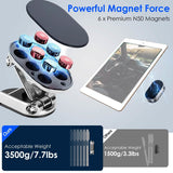 2-Pieces: Foldable Magnetic Car Phone Holder