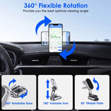 2-Pieces: Foldable Magnetic Car Phone Holder
