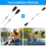 2-Pieces: Kayak Paddles Aluminum Alloy Detachable Canoe