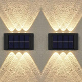 2-Pieces: Outdoor Wall Light Solar Waterproof LED Light