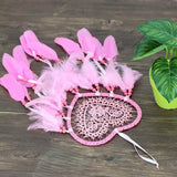 2-Pieces: Romantic LED Dream Catcher with Feather Dreamcatcher Night Light