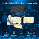 2-Pieces Set: Super Bright Solar Motion Sensor Outdoor Light