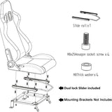 2-Pieces Set: Universal PVC Leather Bucket Seats