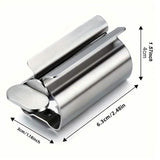 2-Pieces: Stainless Steel Toothpaste Squeezer