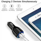 2-Port USB Fast Car Charger Adapter