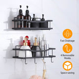 2-Tier Shower Caddy Shelf Holder