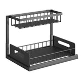 2-Tier Under Sink Organizer Pull Out Basket Storage